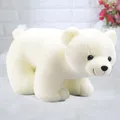 25cm Lovely White and Brown Polar Bear Plush Toys Cute Soft Stuffed Animal Plush Bear Dolls Kids