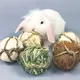 1pc Hamster Fun Pet Toy Ball Natural Guinea Pig Durable Woven Grass Rabbit Rolling For Small Animal