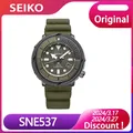 SEIKO Men's Watch Prospex Street Sports Solar Diver's 200M Green Dial with Silicone Band Watch