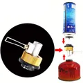 Outdoor Camping Gas Adaptor Valve Stove Refill Adapter Gas Saver Plus Gas Convertor Shifter Refill