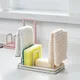 Punch-free countertop storage rack Kitchen rag hanger Sink dishcloth sponge Adjustable drain rack