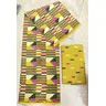 Ankara African Fabric kente gold Real Wax Fabric Nigeria Ghana Style Tissu cucito Dress Craft DIY