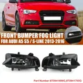 Left Right Car Front Light Halogen Fog Lamp Clear Whit Bulds For AUDI A5 S-Line S5 2013 2014 2015