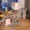 Stainless Steel Drying Rack Floor-Standing Folding Household Clothes Drying Cool Balcony Simple Baby