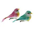 2Pcs Artificial Simulation Foam Bird Feathered Bird Ornaments DIY Craft for home and garden Lawn