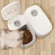 Pet dogs cats automatic feeder dry and wet food double meal separation regular quantitative meals