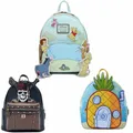 Lilo & Stitch All Over Print Womens Double Strap Shoulder Bag Purse Pooh & Friends Mini Backpack