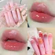 Mirror Water Bow Lip Glaze Waterproof Sexy Red Translucent Jelly Liquid Lipstick Long-lasting