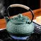 GIANXI 900ML Household Cast Iron Teapot Sakura Pattern Tea Kettle With Tea-Strainer Coffee Tea Water Pot Tea Set Kitchenware