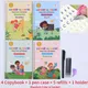 English Copybook Set for Kids with Magic Pen 4 Copybooks 1 Pen Case 5 Refills and 1 Holder