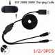 Charger for Sony PSP 2000 3000 1.2M Newest Charger Power 2 in 1 USB Data Charge Cable Cord for Sony