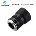 Lightdow Full Frame 85mm F1.8 Manual Focus Portrait Lens for Canon EOS 600D 550D 700D 1300D 6D 7D