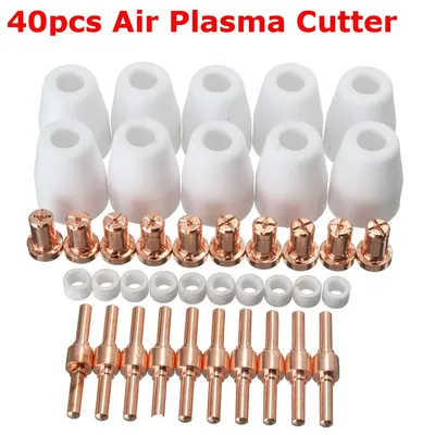 40Pcs Air Plasma Cutter Consumables Extend Fit for PT-31 LG-40 Torch CUT-40 50