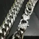 13/16MM Polished Stainless Steel Silver Color/Gold Cuban Curb Chain Jewelry Mens Unisexs Necklace Or