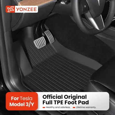 YZ TPE Floor Mats For Model 3 Y Highland 2021-2024 Car All Weather Waterproof Non-slip Trunk Mat Special Car mat Accessories