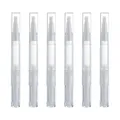 6Pcs 3ml Transparent Twist Nail Twist Pens Empty Transparent Nail Oil Pen with Brush Cosmetic