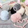 1 Skein 101 Grams Faux Fur Yarns Crochet Knitting Yarns Fluffy Yarn Plush Chunky Knit Yarn Winter