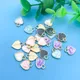 Mix 20pcs/Set Enamel Dripping Oil Heart Shaped Charms Pendants for DIY Necklace Bracelet Earrings