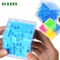 TOBEFU 3D Maze Magic Cube Transparent Six-sided Puzzle Speed Cube Rolling Ball Game Cubos Maze Toys