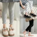 1-9Y Warm Girls Leggings bianco grigio nero cotone Leggings per bambini collant pantaloni Skinny