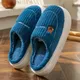 New Winter Soft Sole Mens Indoor Floor Non-slip Slides Bedroom Flat Toe Wrap Warm Plush Slippers