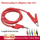 0.3m/0.5m/1m/1.5m/2m/3m 4mm Banana Plug To Opening 10mm Alligator Clip Power Test Line High Voltage