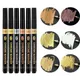 Metal High-gloss Chrome-plated Marker Pen Set Handmade DIY Liquid Oily Touch-up Paint Color