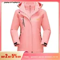 TACVASEN Winter 3-IN-1 Snow Ski Jacket Coats Women's Warm Windproof Fleece Liner Parka Camping