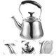 1/1.5L Stainless Steel Whistle Teakettle Large Capacity Boil Water Kettle With Filter Screen For