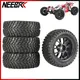 1.9 inch 75mm Off Road Buggy Tires Wheel 12mm Hex Hubs for Wltoys 144001 1/14 1/16 1/10 Scx10 Traxxas Trx-4 Tamiya RC Racing Car
