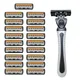 Men Razor Stainless Steel Streamline Blade Disassembly Cutter Head Firmly Installed Washable Daily