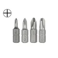 1 Inch PH0 PH1 PH2 PH3 Phillips Screwdriver Bit Set S2 Steel 1/4 Inch 6.35mm Hex Shank Electric