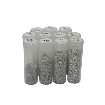 LY BGA Reballing Balls Tin Beads 25K Particles 0.2 0.25 0.3 0.35 0.4 0.45 0.5 0.55 0.6 0.65mm For