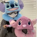 Disney Stitch Cute U-shaped Pillow With Hat Multi Functional Portable Nap Pillows Women Men Neck