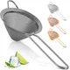 304 Stainless Steel Food Strainers Cone Shaped Cocktail Strainer For Cocktails Tea Herbs Coffee