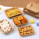 10Pcs Square Paper Plate Party Plates Tableware Dessert Cake Plates Bowls Dining Tableware For