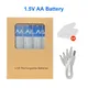 1-20PCS 1.5V AA Rechargeable Battery 5000mAh AA Li-ion Batteries USB Charging for Camera Toy Car MP3