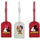 Disney Mickey Minnie Mouse Custom Identifier Luggage Tag Travel Pu Leather Tags Accessorie Suitcase