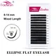 Fadvan Ellipse Flat Lashes Extensions Super Mink Black Flat Eyelash Extension Semi-permanent