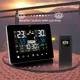 Weather Station Alarm Clock Sunrise And Sunset Hygrometer Thermometer Touch Screen Operation With