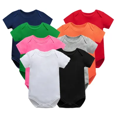 Newborn Baby Bodysuit Summer Soft Cotton Short Sleeve 0-24Months Baby Clothing Body Baby Boys Girls