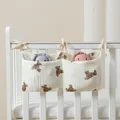 Baby Bedside Storage Bag Baby Crib Organizer Hanging Bag for Baby Multi-Purpose Newborn Bed Hanging