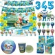 The Octonauts Birthday Party Decoration Disposable Paper Plate Ocean Captain Pirate Penguin Kids