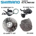 Shimano U6000 U6020 Mini Groupset 10s 11s SL RD-U6000 CUES Series CS LG400/LG300 Cassette LG500