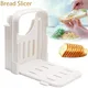 Manual Bread Slicer Plastic Foldable Toast Loaf Slicer Tool Adjustable Bread Cutting Kitchen Baking