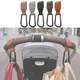 1PC PU Leather Baby Bag Stroller Hook Rotatable Cart Organizer Metal Pram Hook Pram Rotate 360