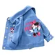 2023 New Baby Boys Girls Denim Mickey Minnie Mouse Jacket Coat Spring Autumn Children Outerwear Kids