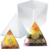 Large DIY Pyramid Resin Mold Set Big Silicone Pyramid Molds Jewelry Making Craft Mould Tool