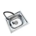 Kitchen Sink Stainless Steel Single Drain Pipe wash basin set pf92701