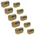 10Pcs Pirate Treasure Chest Toy Box Mini Pirate Storage Jewelry Box Pirate Themed Party Chest Boxes